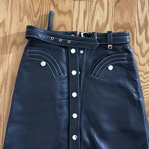 Make Genuine Leather Skirt